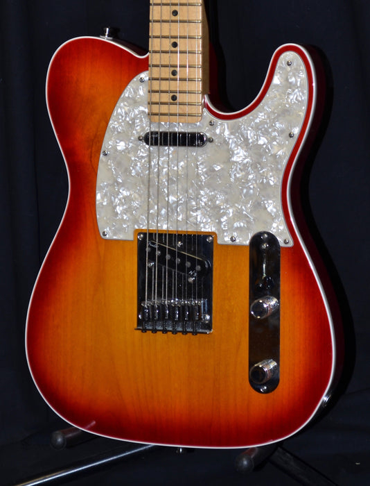 Pre Owned Fender American Deluxe Telecaster Cherryburst With OHSC