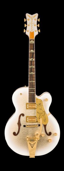 Gretsch G6136TG-OR Limited Edition Orville Peck Falcon with String-Thru Bigsby Ebony Fingerboard Oro Sparkle Front