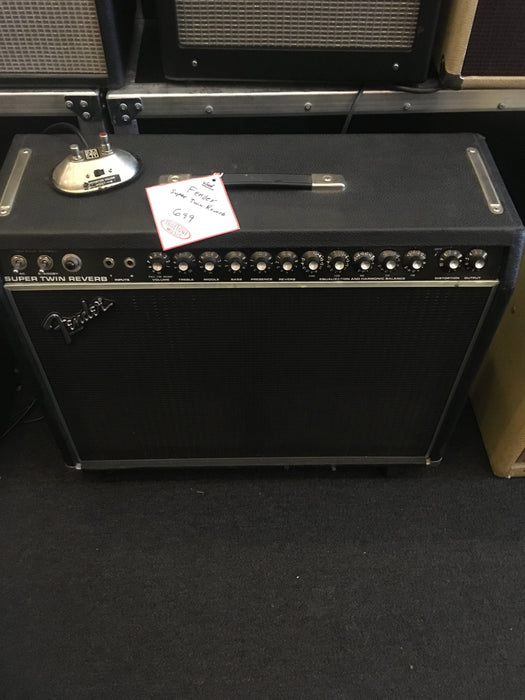 Used Fender Super Twin Reverb 2x12 Tube Guitar Amplifier Combo — Truetone Music