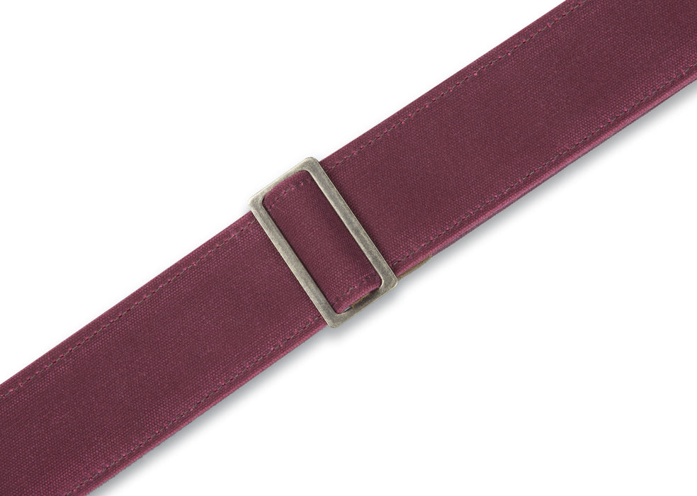 Levy's M7WC-BRG 2" Wide Waxed Canvas Guitar Strap