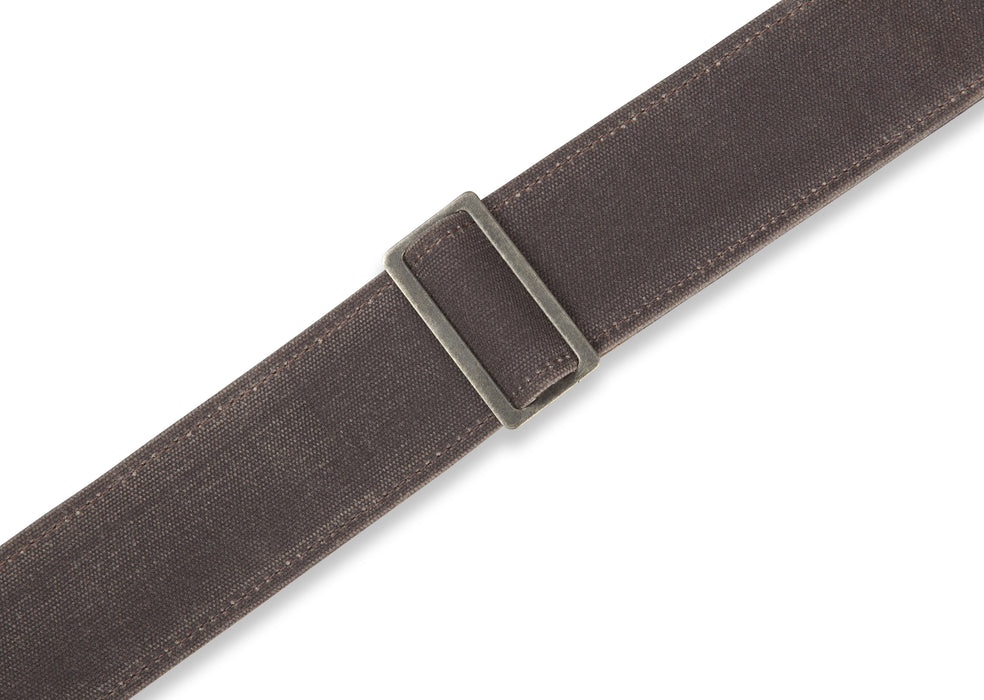 Levy's M7WC-BRN 2" Wide Waxed Canvas Guitar Strap