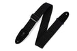 Levy's MC8-BLK 2" Wide Black Cotton Guitar Strap