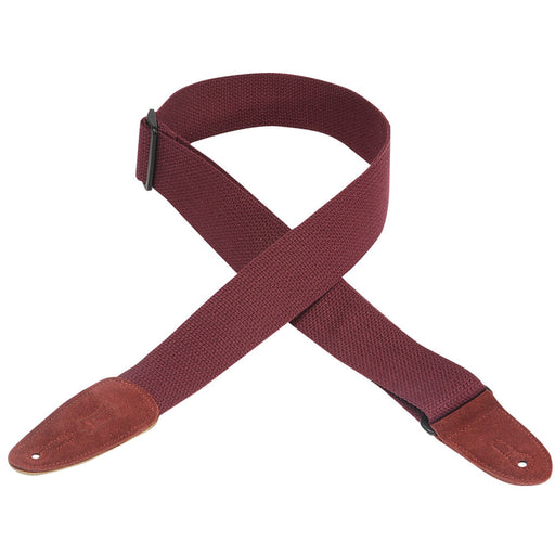 Levy's MC8-BRG 2" Wide Burgundy Cotton Guitar Strap