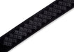 Levy's MS26DE-BLK 2 1/2" Wide Brown Suede Leather Guitar Straps