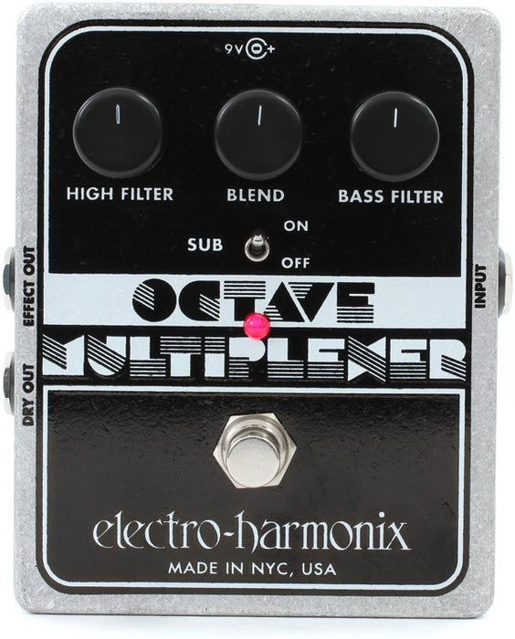 Electro-Harmonix Octave Multiplexer Analog Sub-Octave Generator Pedal