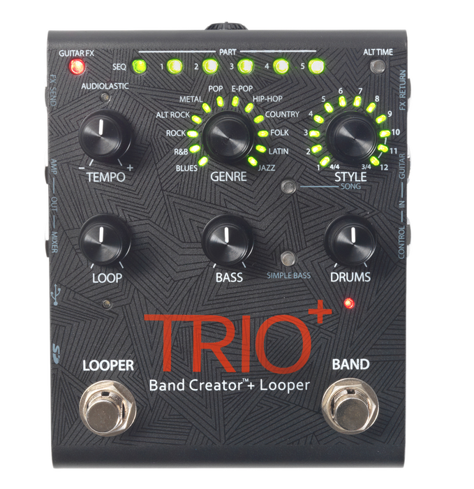 DigiTech Trio Plus Band Creator Guitar Effects Pedal