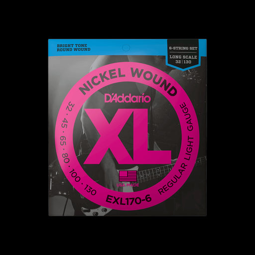 D'Addario EXL170-6 Set Bass XL 32-130 Long Scale 6-string Strings