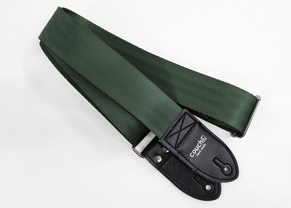 Couch Forest Green Seatbelt Guitar Strap - SB031