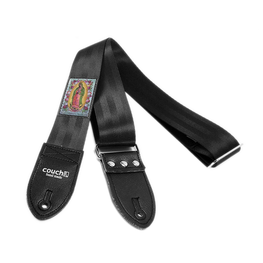 Couch Mary Guadalupe Maroon Seatbelt Guitar Strap - SB008