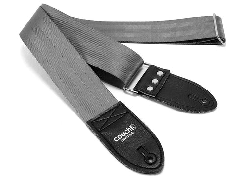 Couch Industrial Silver Seatbelt Guitar Strap - SB005